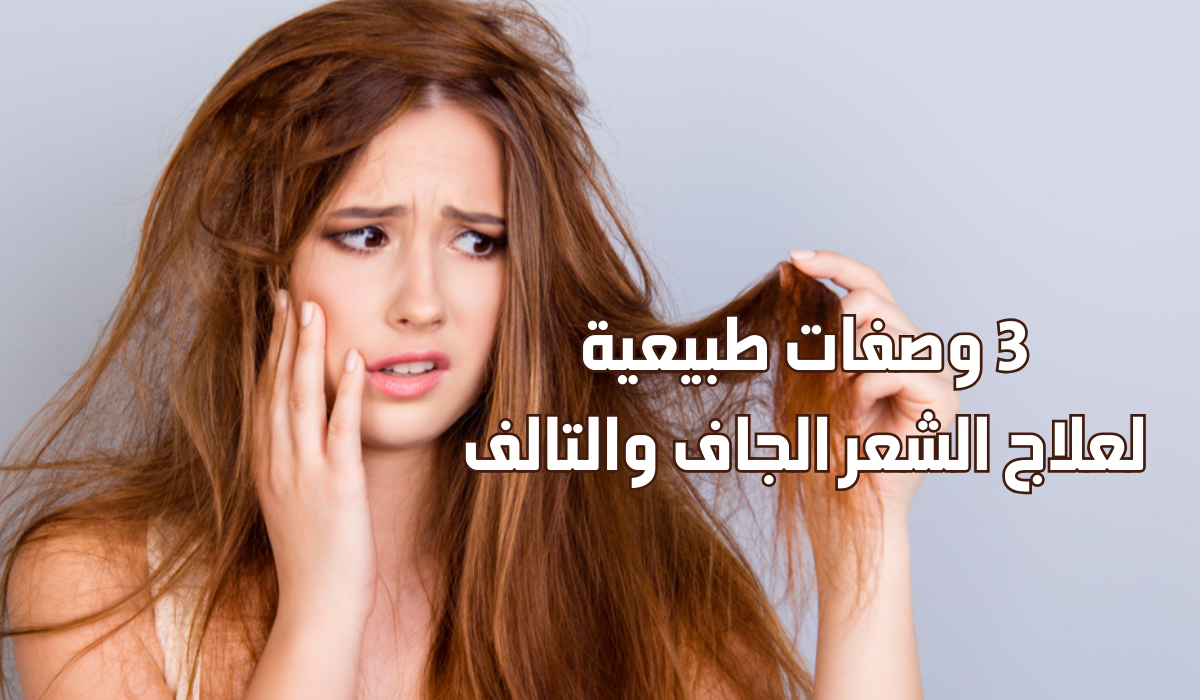 3 وصفات طبيعية لعلاج الشعر الجاف والتالف