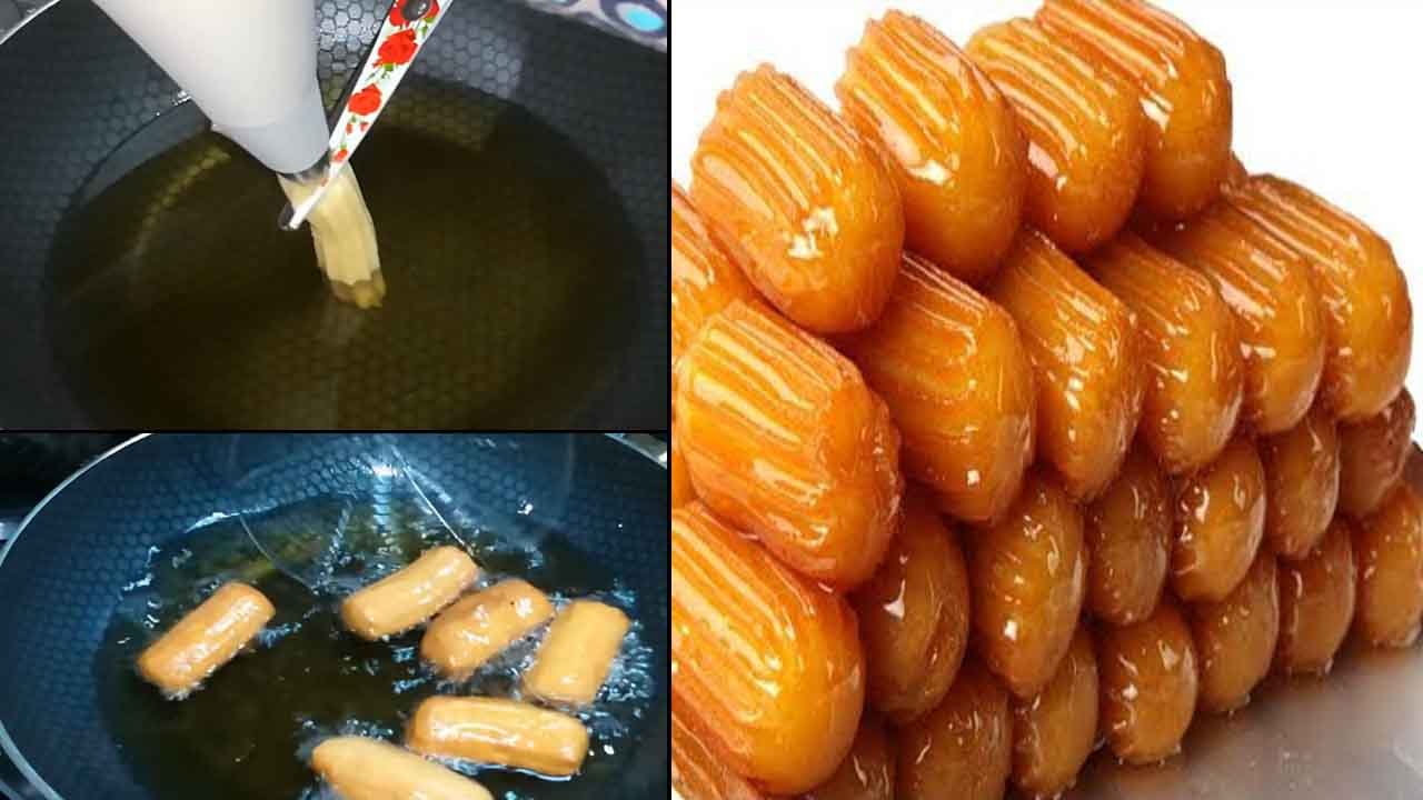 طريقة عمل البلح الشام في المنزل هش ومقرمش مثل المحلات بخطوات سهلة ومضمونه