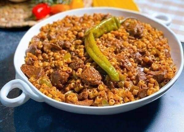 المكرونة المبكبكة