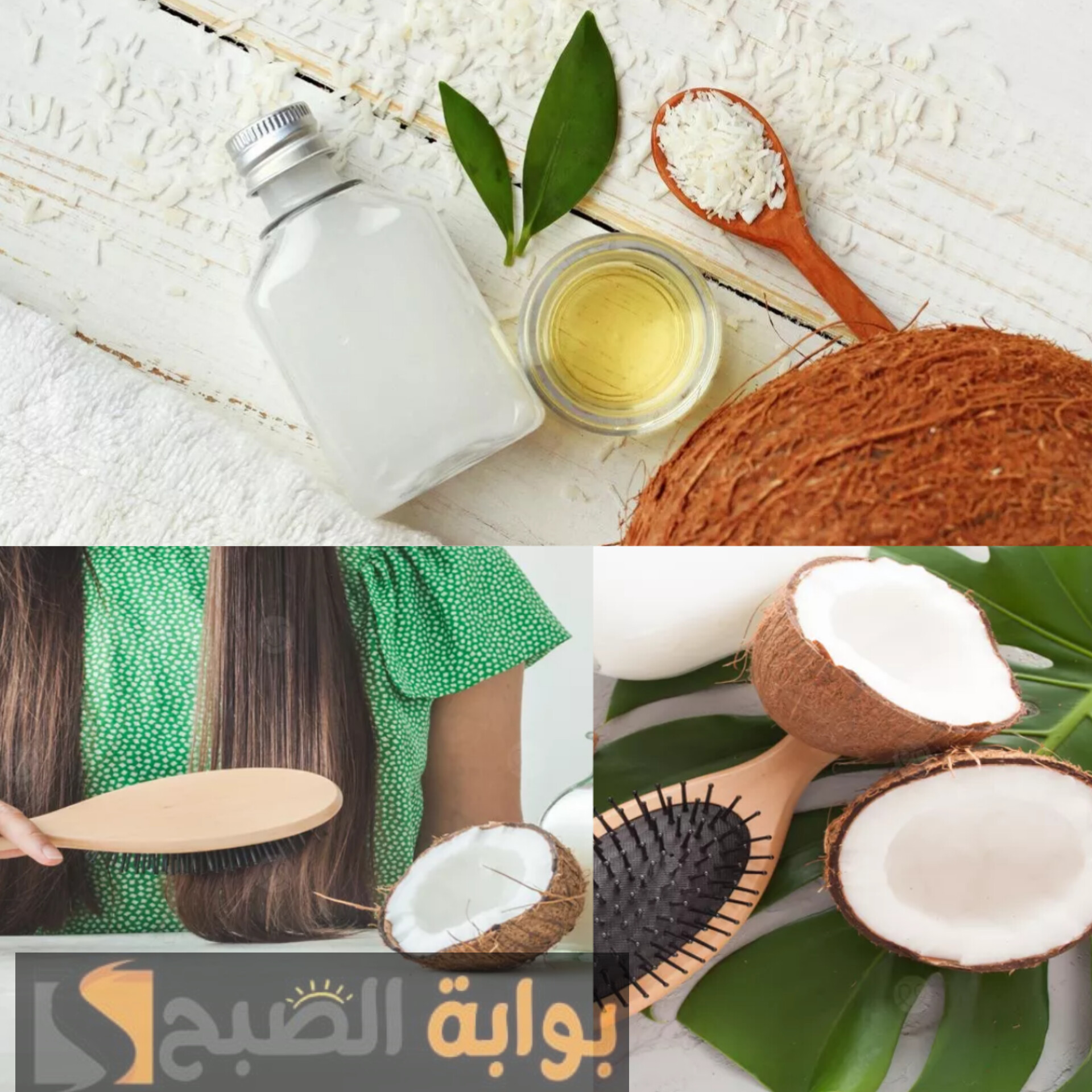 طريقة فرد الشعر باستخدام زيت الخروع وجوز الهند