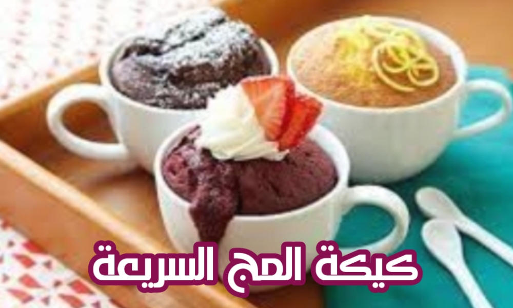 طريقة عمل كيكة المج السريعة