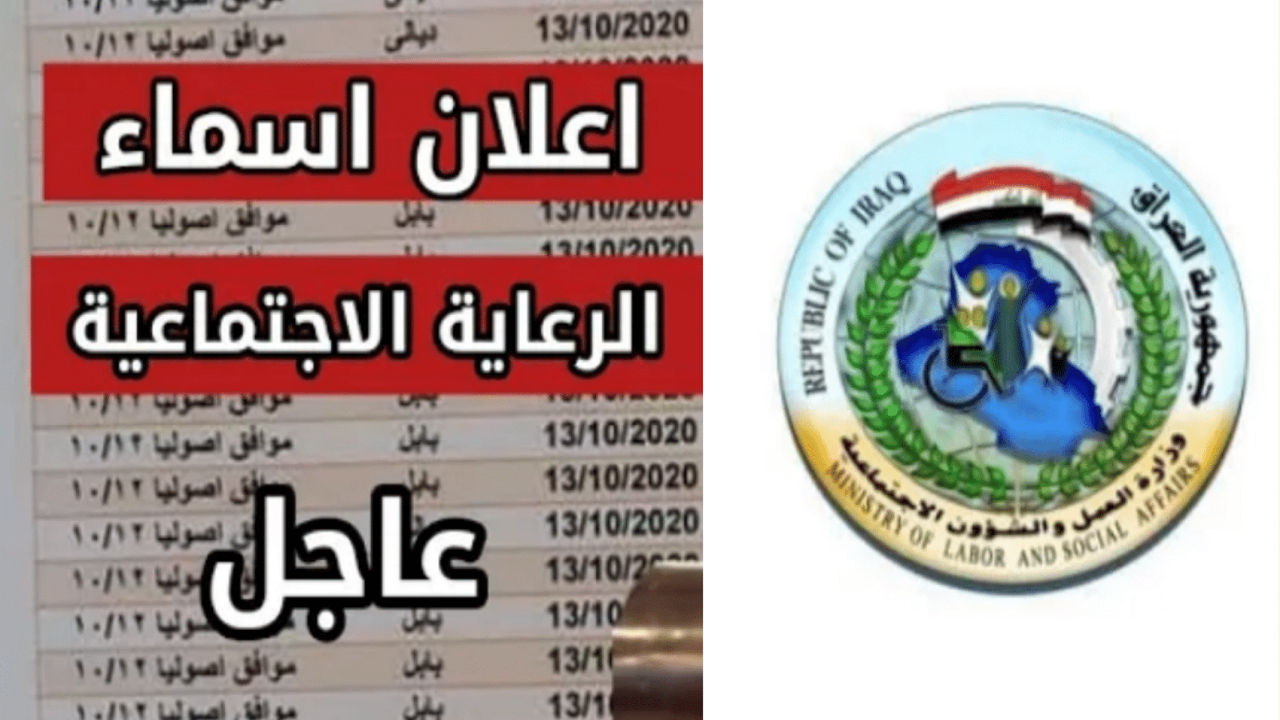 أسماء المشمولين بالرعاية الاجتماعية