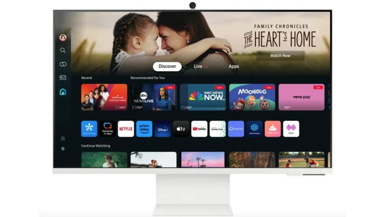 Smart Monitor M80D،سامسونج، شاشة ذكية
