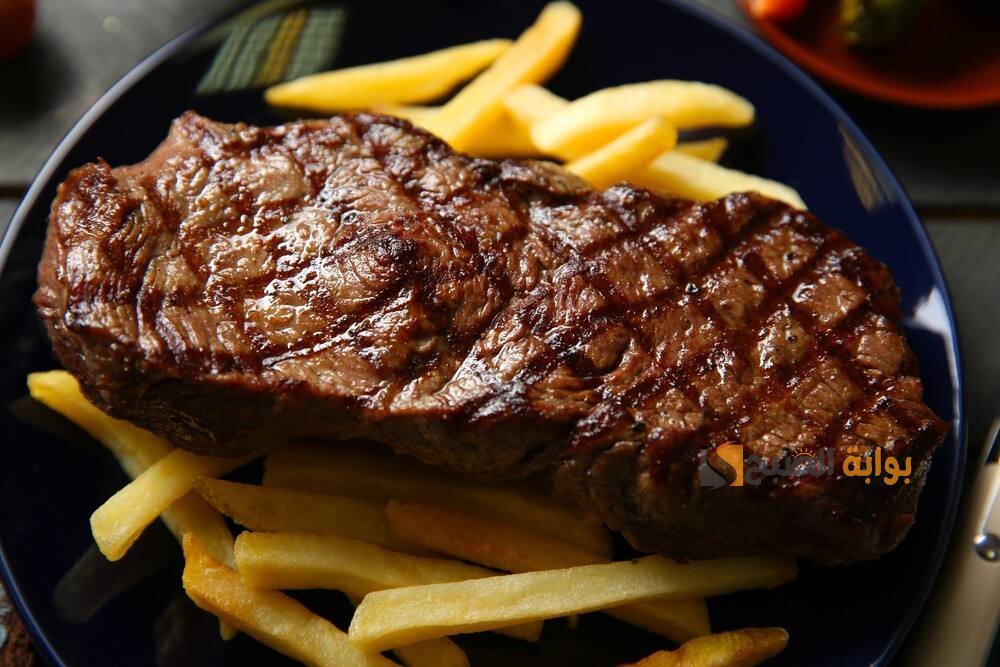 مكونات ستيك اللحم بصوص الليمون والزنجبيل