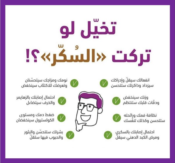 ماذا يحدث لجسمك عند التوقف عن تناول السكر لمدة 20 يوم النتيجة ستفاجئك