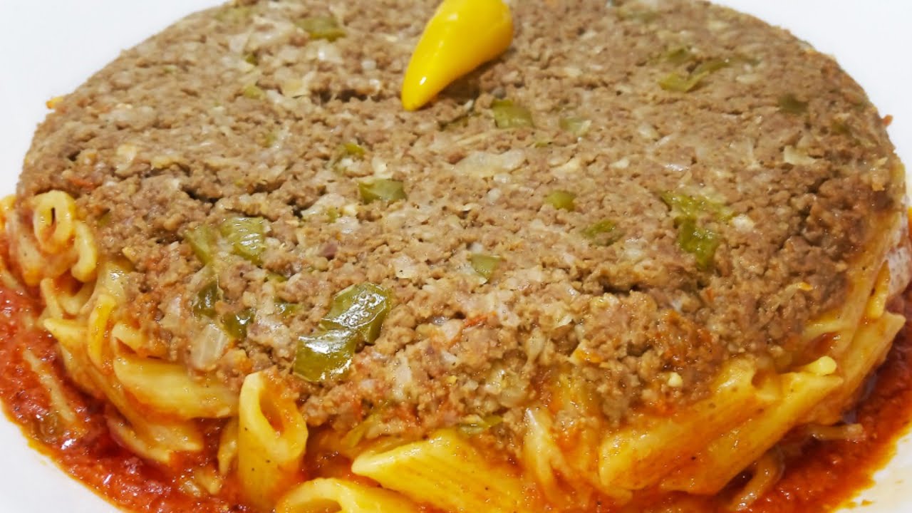 "أسرع وألذ أكلة" طريقة عمل طاجن المكرونة باللحمة بطريقة سهلة وطعم زي الجاهز
