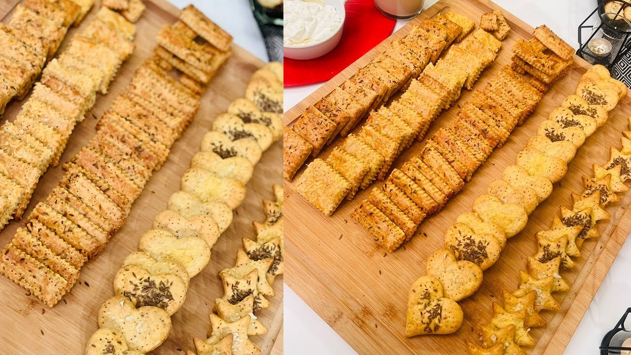 طريقة عمل البسكوت المالح في البيت