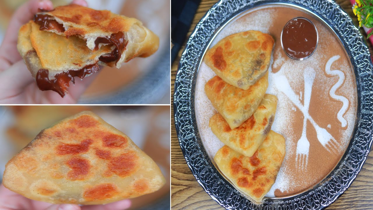 فطائر بالشوكولاتة في الطاسة