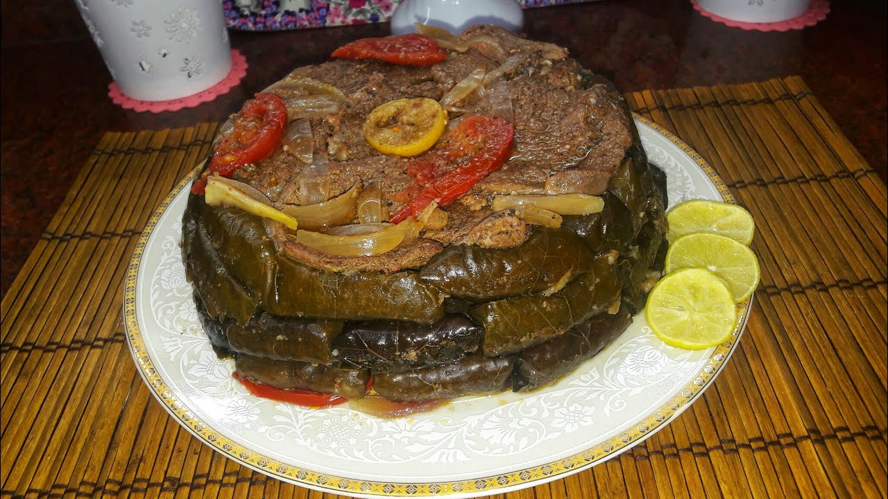 طريقة عمل محشي ورق العنب باللحم ستيك