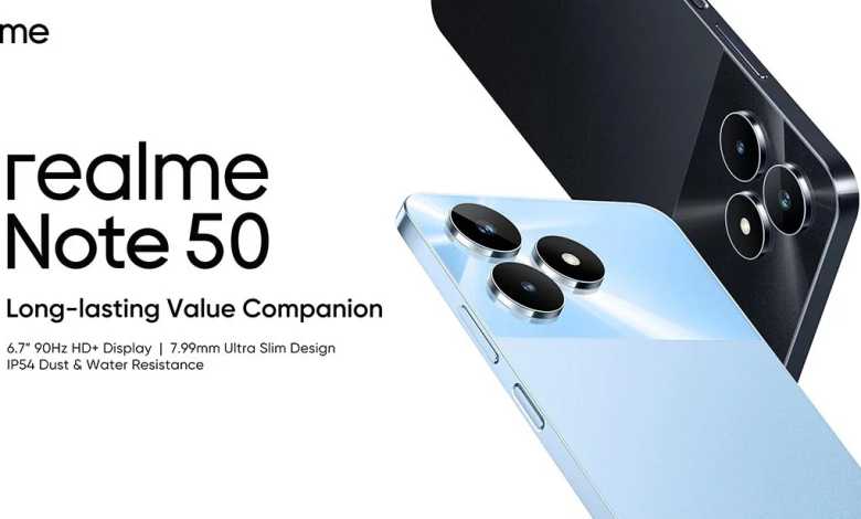 تفاصيل مواصفات هاتف Realme Note 50