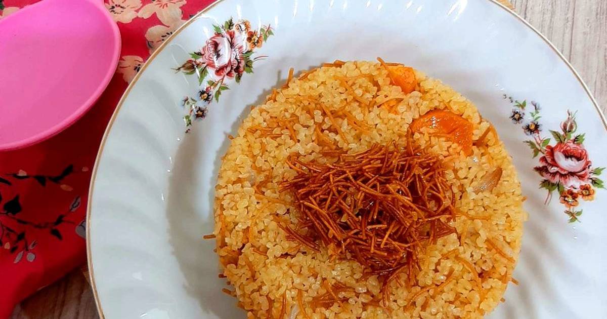 طريقة عمل برغل مفلفل بالشعيرية