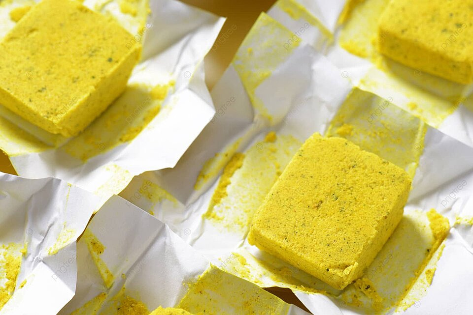 pngtree chicken bouillon cubes broth cubes square wrapper photo image 23616616