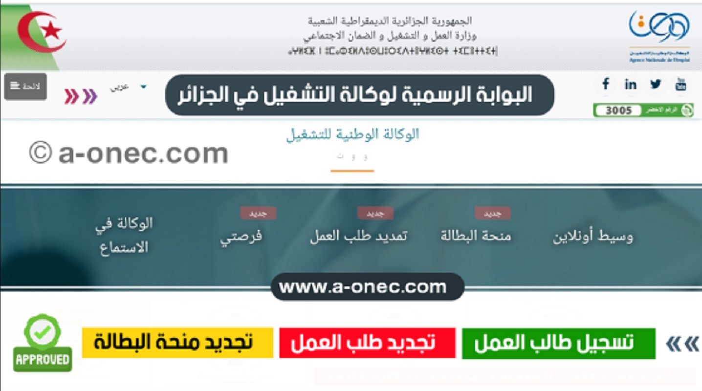 تجديد منحة البطالة في الجزائر 2024