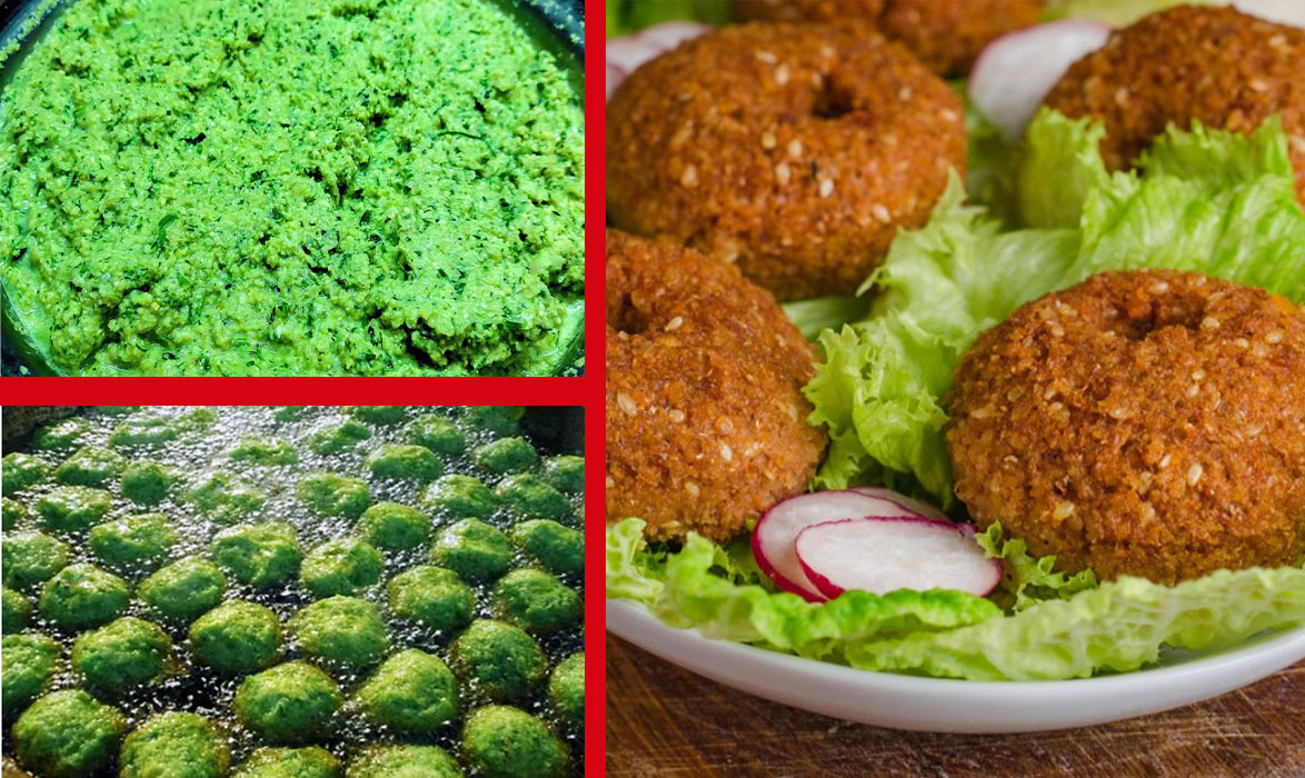 أسرار عمل عجينة الطعمية خضراء