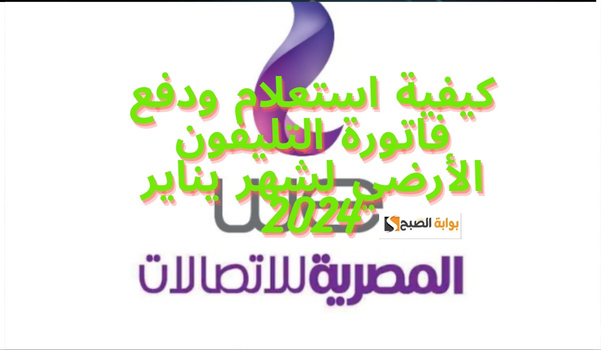 كيفية استعلام ودفع فاتورة التليفون الأرضي لشهر يناير 2024
