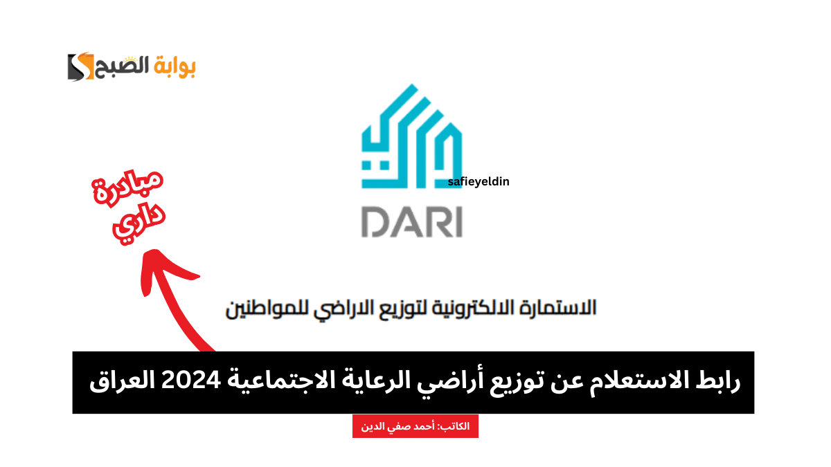 رابط الاستعلام عن توزيع أراضي الرعاية الاجتماعية 2024 العراق