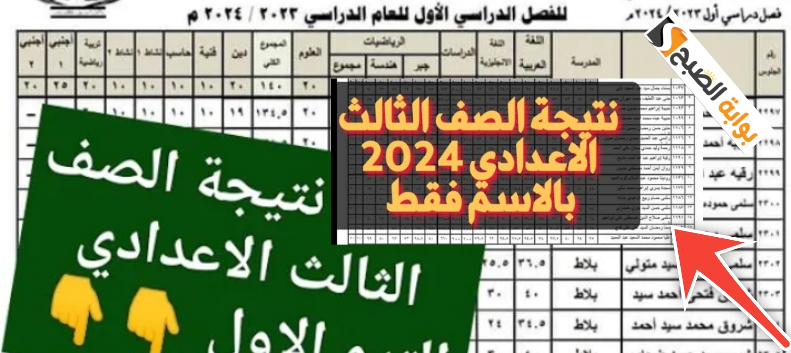 الاستعلام عن نتيجه الشهاده الاعداديه