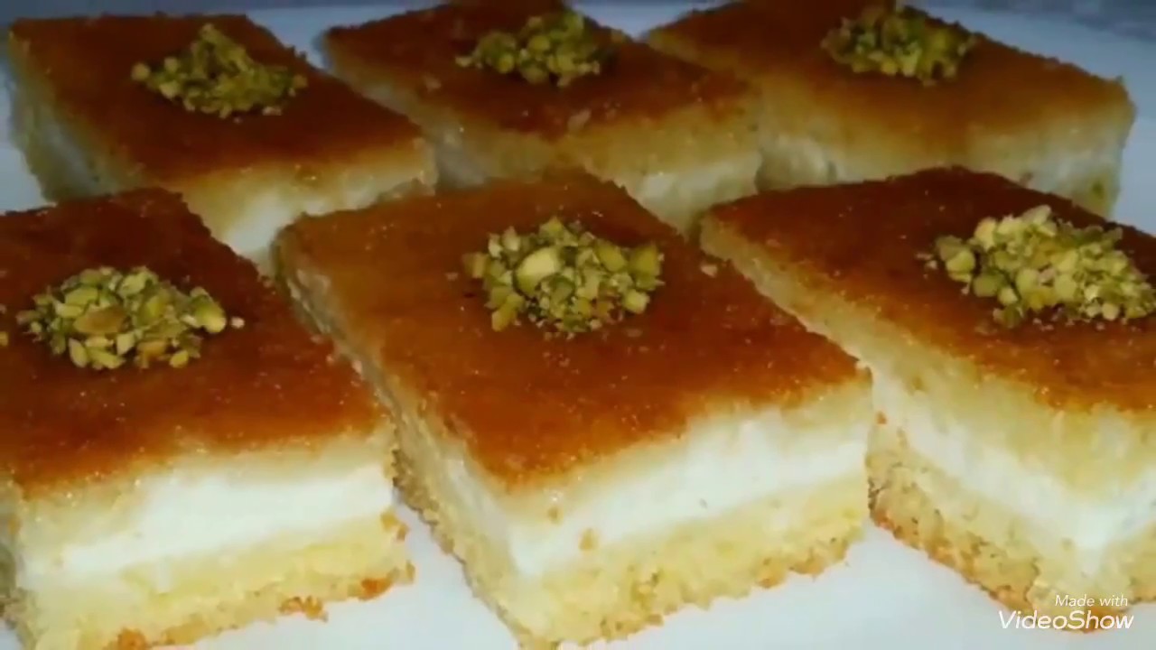 البسبوسة بالقشطة