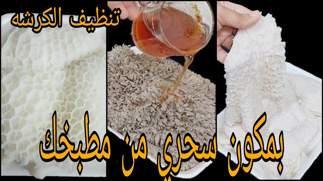 بدون مواد كيماوية. طريقة تنظيف الكرشة بمكون سحري مش هيخطر على بالك في ربع ساعه بس