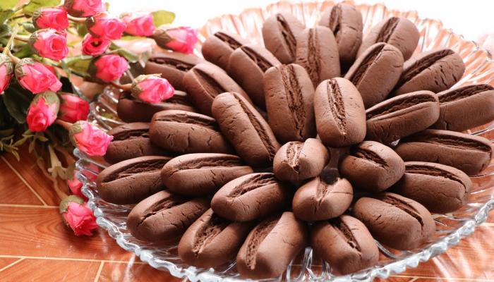بسكويت القهوة والشوكولاتة