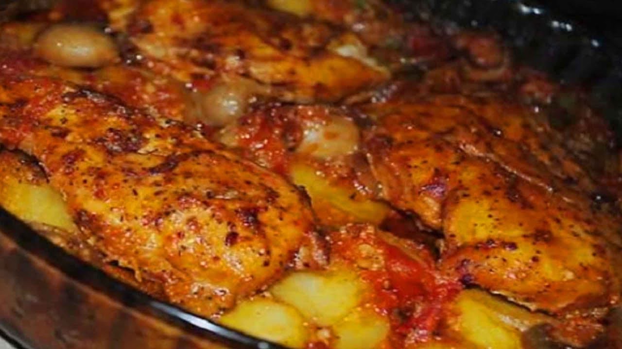 صينية البطاطس بالفراخ