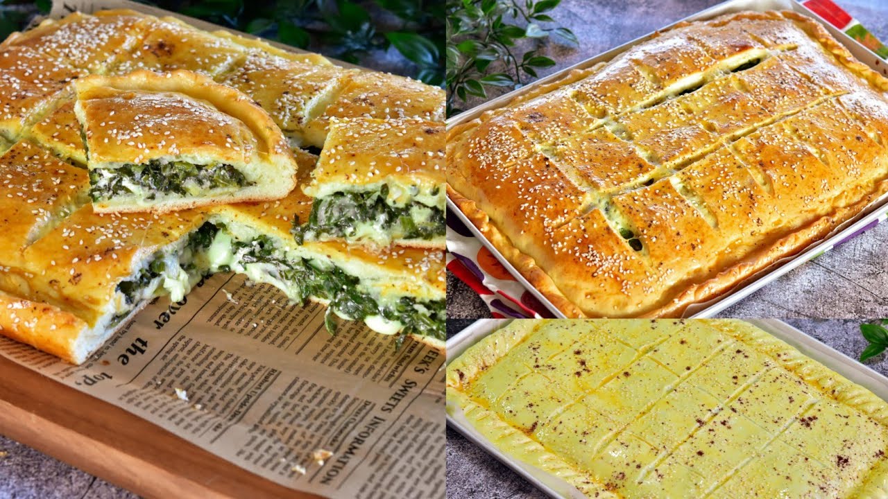 بعجينة قطنية حضري فطيرة السبانخ اليونانية مذاقها شهي وطعمها لا يقاوم