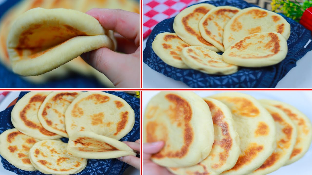 خبز الزبادي في الطاسة