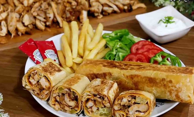 شاورما الفراخ السورية