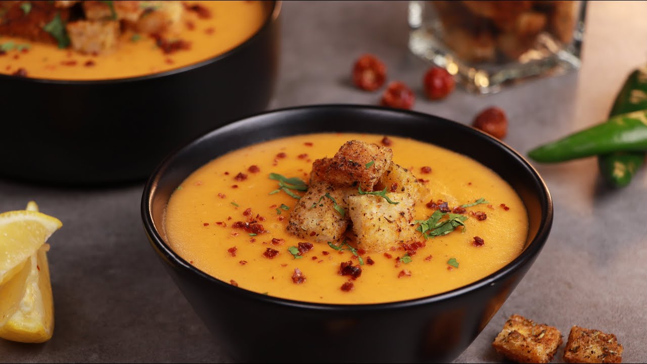 شوربة البطاطس والجزر اللذيذة