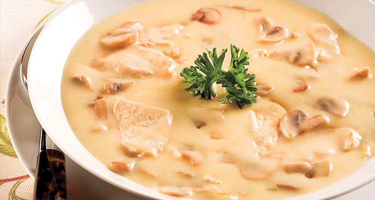 طريقة عمل شوربة الفطر بالكريمة