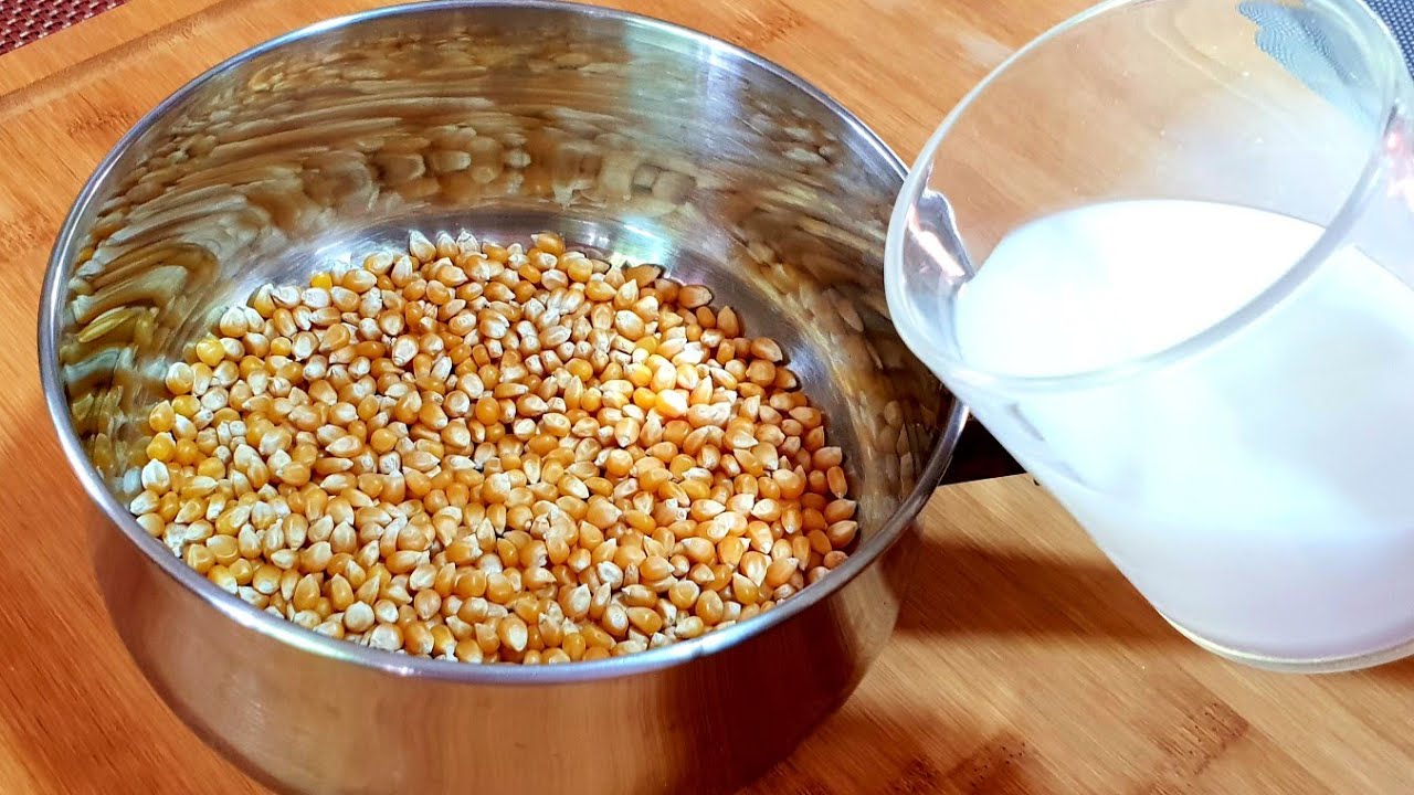 طريقة الفشار المكرمل بصوص الحليب