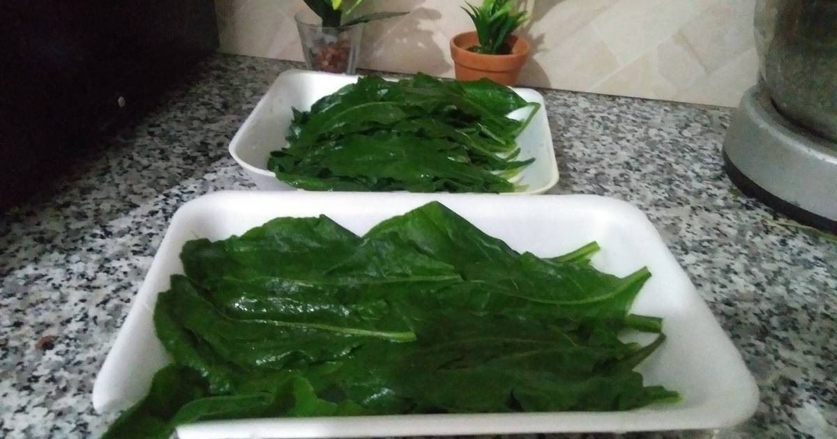 طريقة تخزين السبانخ