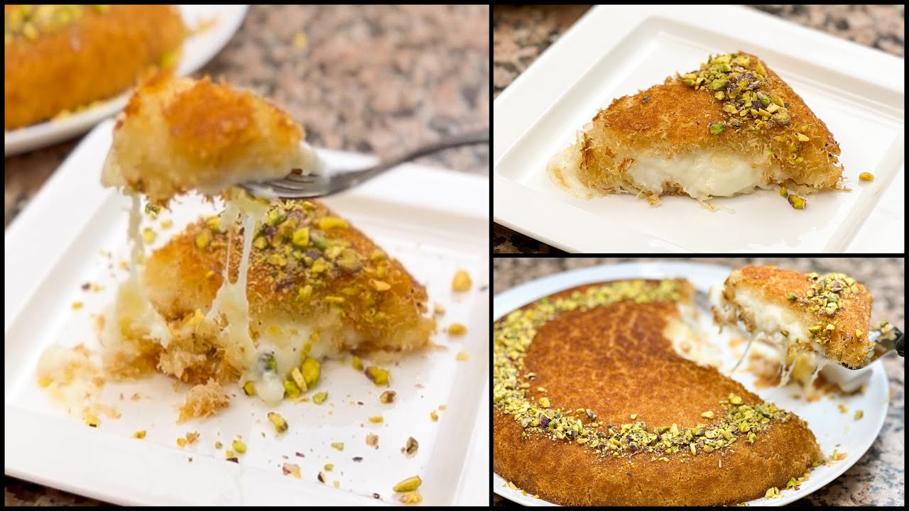 طريقة عمل الكنافة النابلسية بالقشطة بمكونات سهلة
