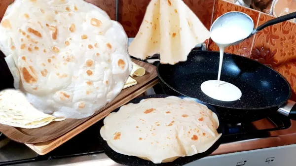 خبز الصاج السورى الرائع طرى وخفيف ومغذى