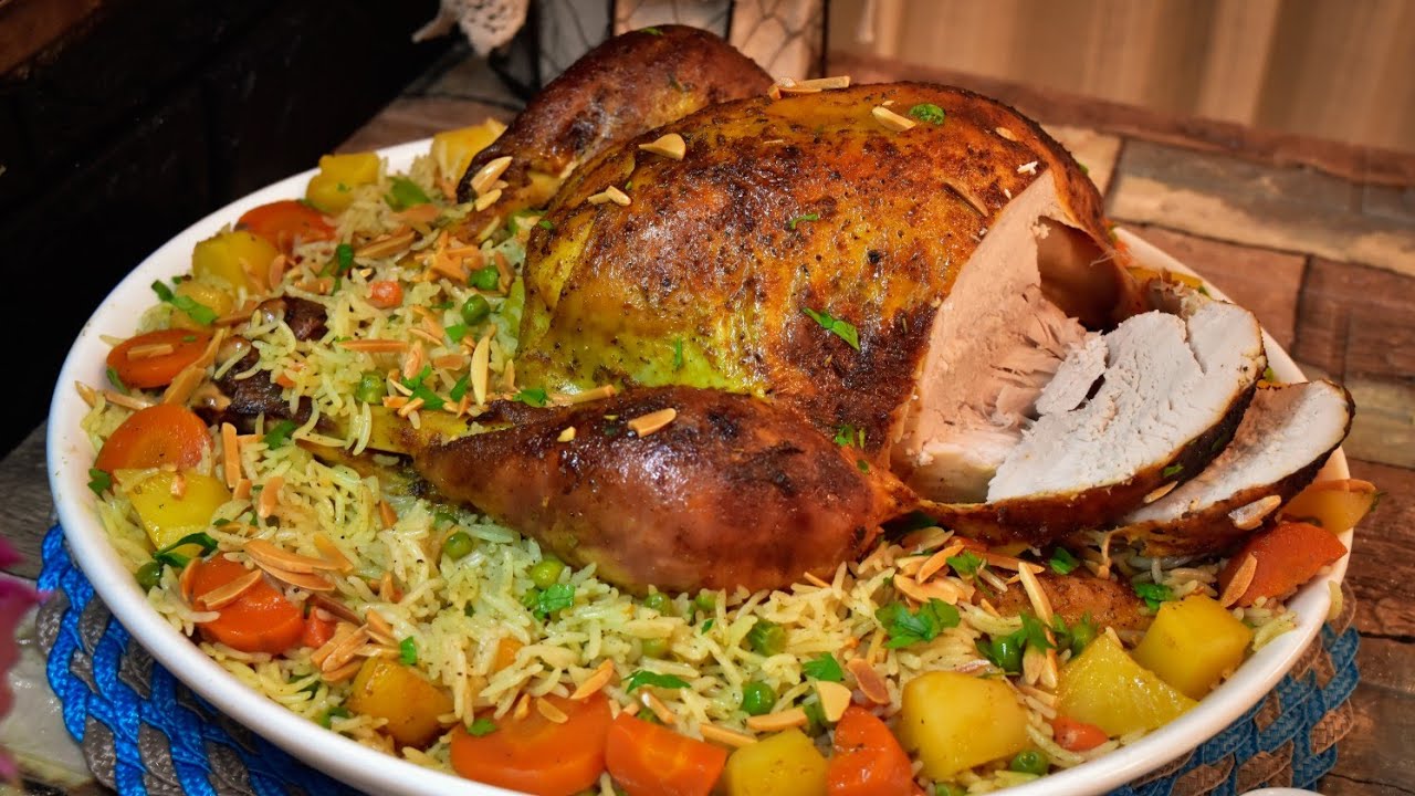 طريقة عمل ديك رومي محشي