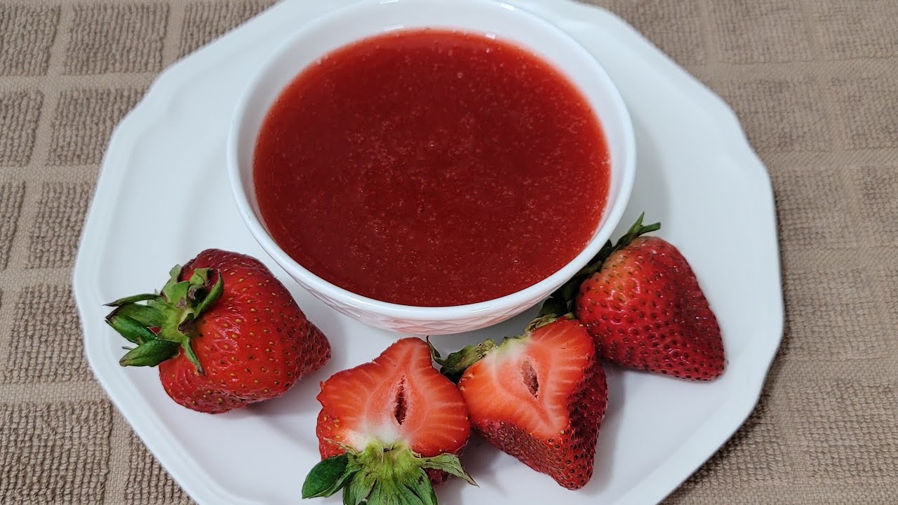 طريقة عمل صوص الفراولة