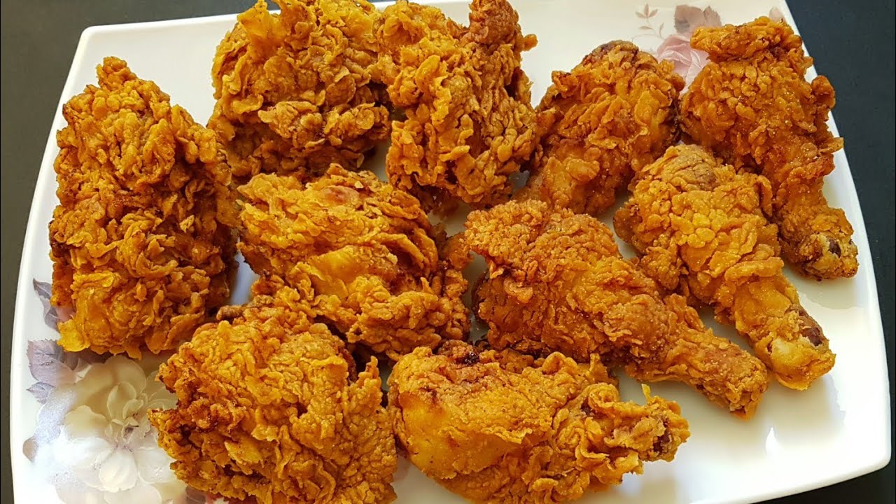 طريقة عمل فراخ كنتاكي بالتتبيلة السرية KFC chicken