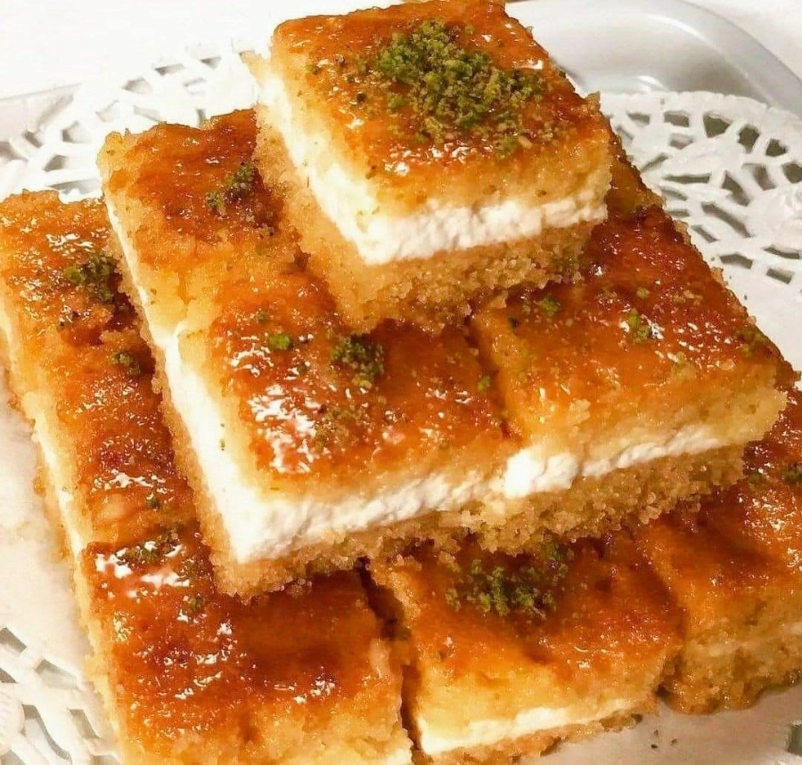 كيك سميد بسبوسة الحلواني