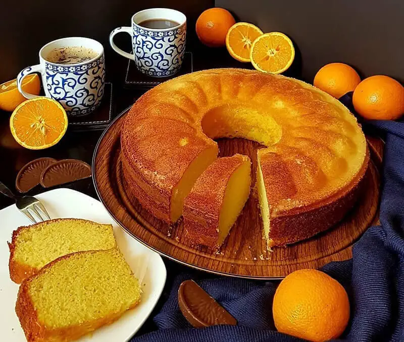 اعملي كيكة البرتقال الهشة بأبسط المكونات واستمتعي بأمسية دافئة
