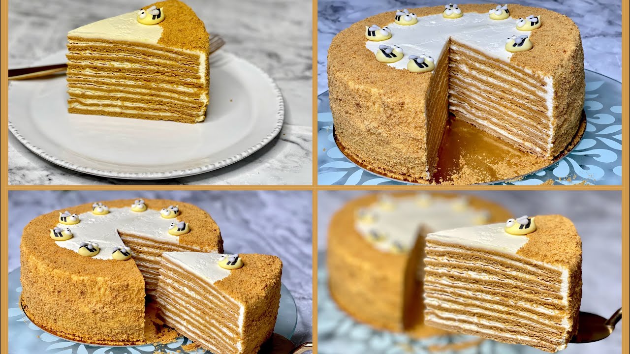 كيكة العسل بكل سهولة بمكونات بسيطة