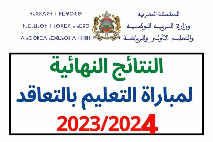 نتائج مباراة التعليم بالتعاقد النهائية في المغرب 2024م.. رابط وخطوات الاستعلام