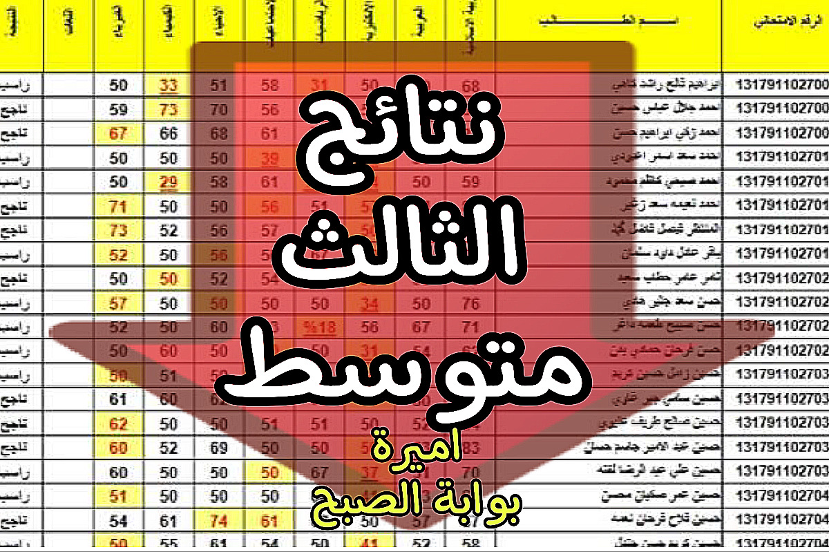 نتائج الثالث متوسط