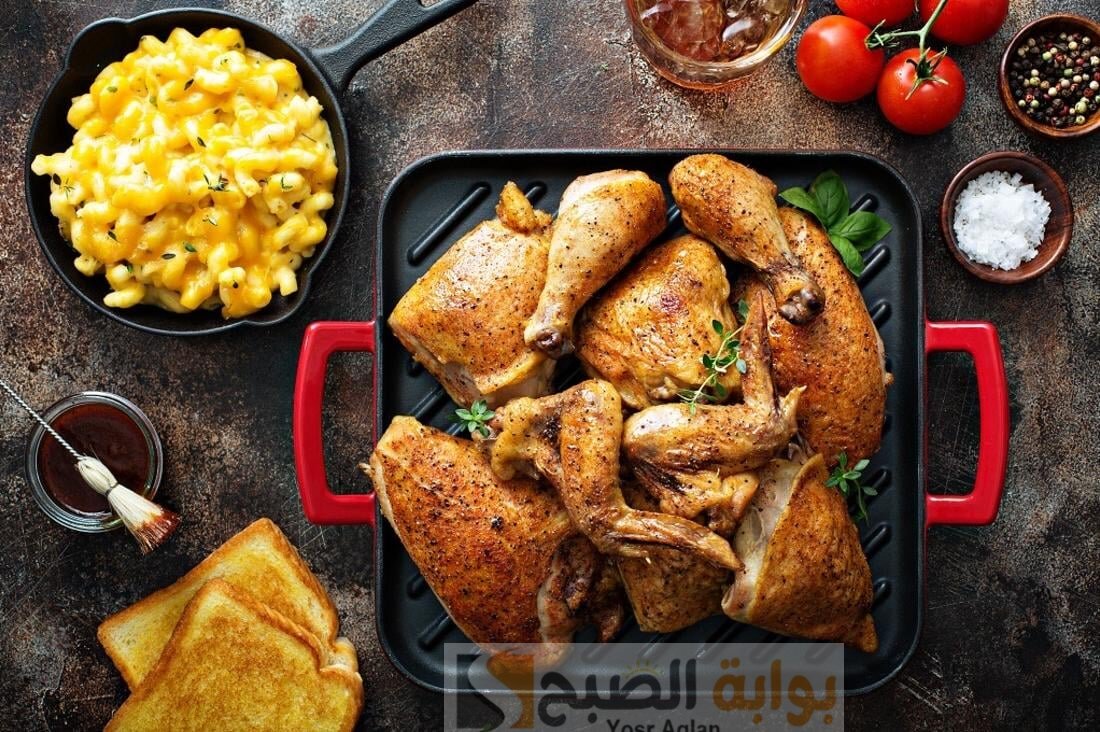 أحلى وأسهل تتبيلة بالزبادى للدجاج المشوية علي الجريل بدون فرن