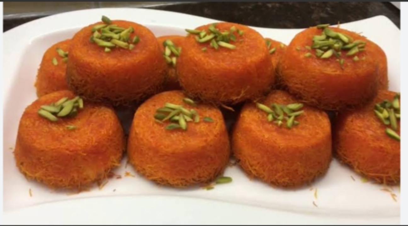 كنافة الفنجان بالقشطه