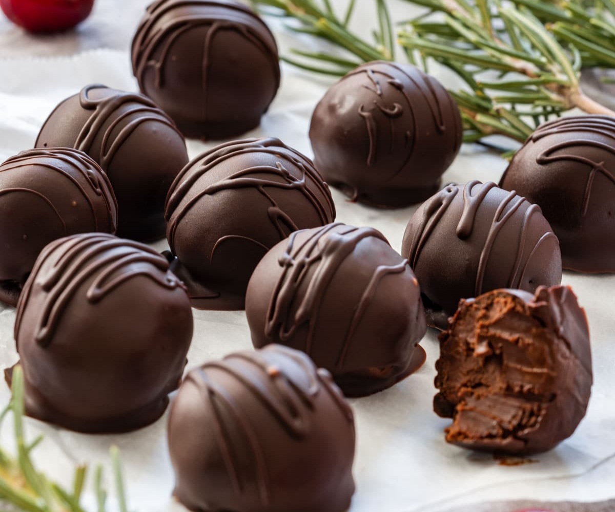 dark chocolate truffles 6