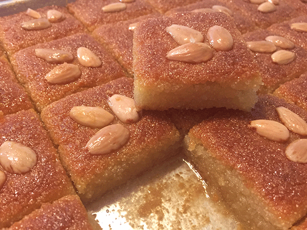 خطوات تحضير البسبوسة