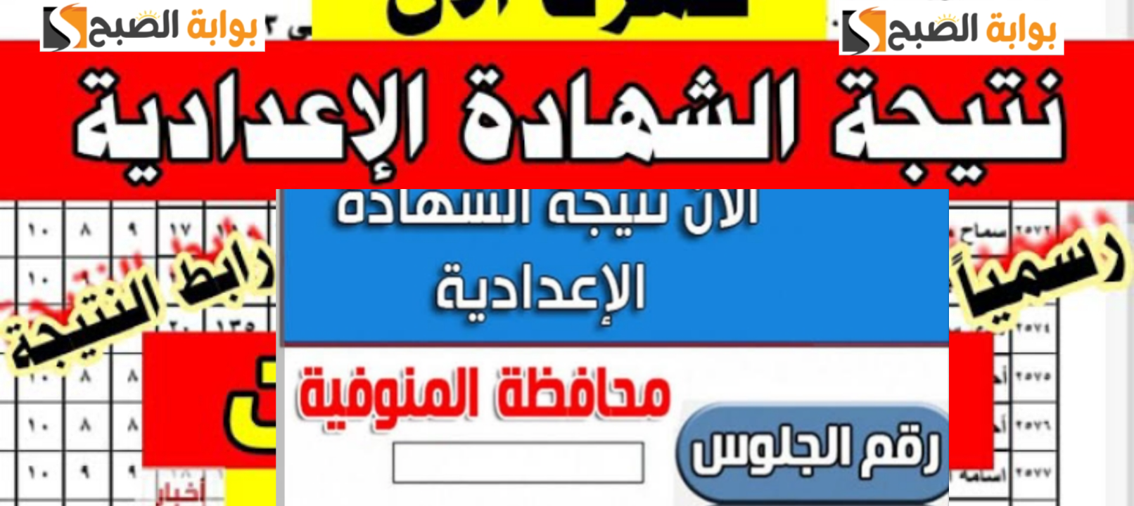 رابط نتيجة الشهادة الاعدادية محافظة المنوفية 2024 الفصل الدراسي الأول
