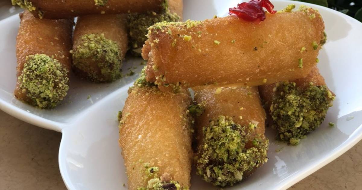 دلعي اولادك بحلوى سهلة وسريعة أصابع التوست بالقشطة