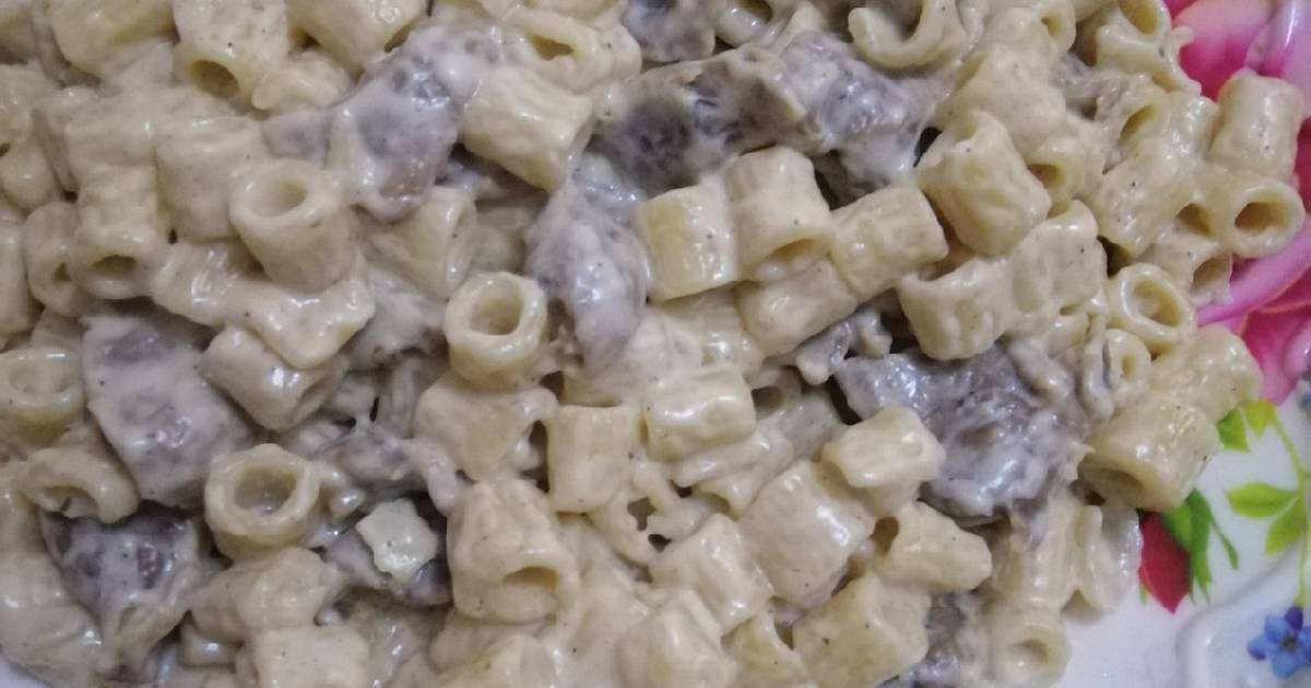 طريقة عمل المكرونة بالصوص الأبيض والكبد والقوانص علي أصولها بطعم مختلف ورائع وتناسب الغداء