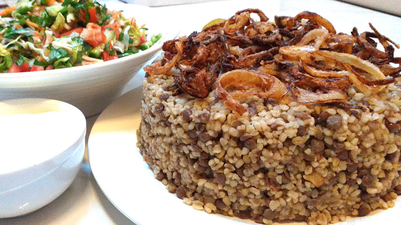 أجمل الوجبات الاقتصادية المجدرة بالبرغل الشامية على أصولها بطعم لذيذ وشهي
